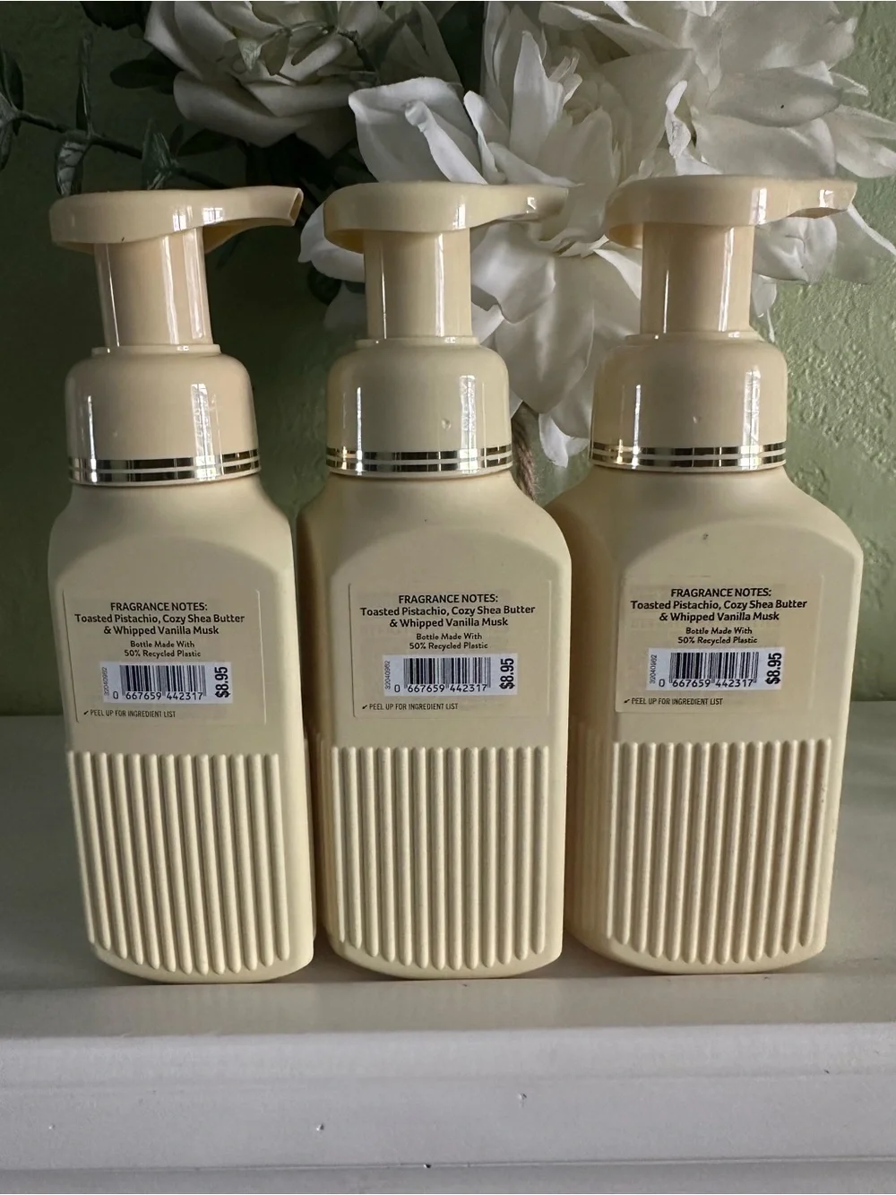 White Barn Pistachio Milk & Honey Foaming Hand Soap - Cream (3) PC